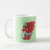 Red Dragon Cartoon Kaffeetasse (Links)