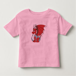 Red Dragon Cartoon Kleinkind T-shirt