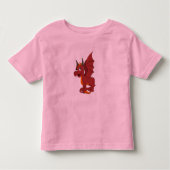 Red Dragon Cartoon Kleinkind T-shirt (Vorderseite)