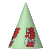 Red Dragon Cartoon Partyhütchen (Links)