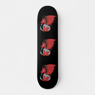 Red Dragon Cartoon Skateboard