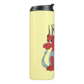 Red Dragon Cartoon Thermosbecher (Nach links gedreht)