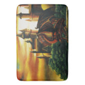 Red Dragon Castle Fantasy Badematte (Vorderseite Vertikal)