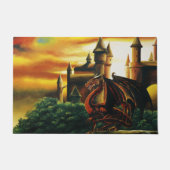 Red Dragon Castle Fantasy Fußmatte (Vorderseite)
