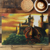 Red Dragon Castle Fantasy Puzzle
