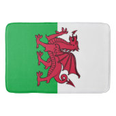 Red Dragon Celtic Flag Wales & Welsh Badematte (Vorderseite)