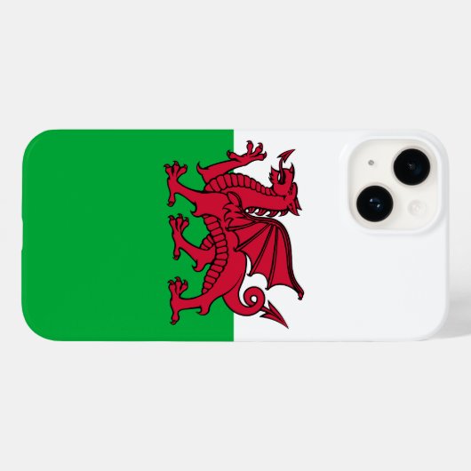 Red Dragon Celtic Flag Wales & Welsh Case-Mate iPhone Hülle (Rückseite (Horizontal))