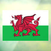 Red Dragon Celtic Flag Wales & Welsh Fensteraufkleber (Blatt 3)