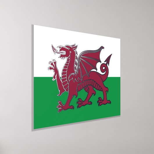 Red Dragon Celtic Flag Wales & Welsh Foliendrucke (Ablage )