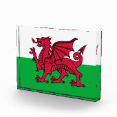 Red Dragon Celtic Flag Wales & Welsh Fotoblock (Rechts)