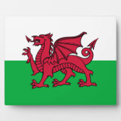 Red Dragon Celtic Flag Wales & Welsh Fotoplatte (Vorderseite)