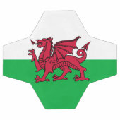 Red Dragon Celtic Flag Wales & Welsh Fußball (Flach)