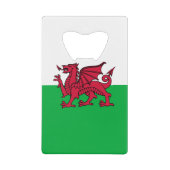 Red Dragon Celtic Flag Wales & Welsh Geldbeutel Flaschenöffner (Vorderseite)