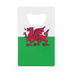 Red Dragon Celtic Flag Wales & Welsh Geldbeutel Flaschenöffner