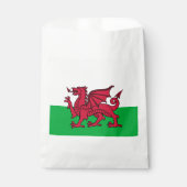 Red Dragon Celtic Flag Wales & Welsh Geschenktütchen (Vorderseite)
