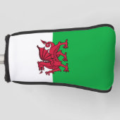 Red Dragon Celtic Flag Wales & Welsh Golf Headcover (Vorderseite)