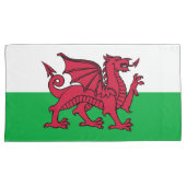 Red Dragon Celtic Flag Wales & Welsh Kissenbezug (Vorderseite-Rechts)