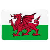 Red Dragon Celtic Flag Wales & Welsh Magnet (Horizontal)