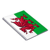 Red Dragon Celtic Flag Wales & Welsh Notizblock (Rechte Seite)