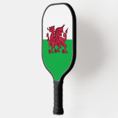Red Dragon Celtic Flag Wales & Welsh Pickleball Schläger (Links)