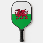 Red Dragon Celtic Flag Wales & Welsh Pickleball Schläger (Vorderseite)