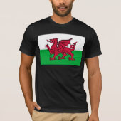 Red Dragon Celtic Flag Wales & Welsh T-Shirt (Vorderseite)
