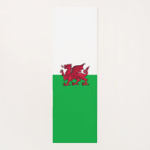 Red Dragon Celtic Flag Wales & Welsh Yogamatte (Rückseite)