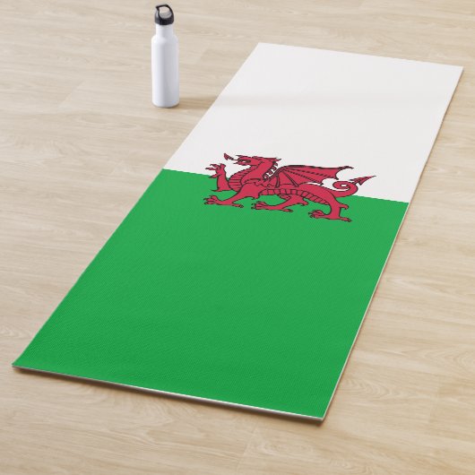 Red Dragon Celtic Flag Wales & Welsh Yogamatte (Beispiel)