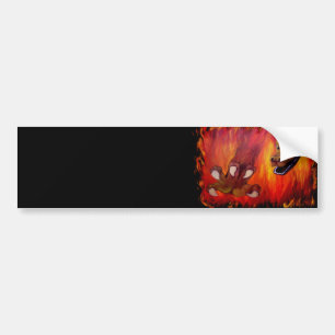 Red Dragon Claw Autoaufkleber