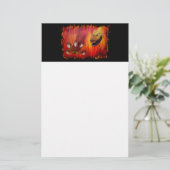Red Dragon Claw Briefpapier (Stehend Vorderseite)