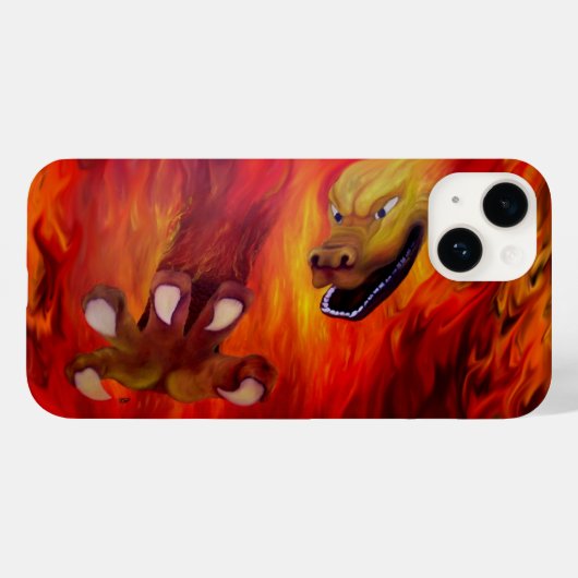 Red Dragon Claw Case-Mate iPhone Hülle (Rückseite (Horizontal))