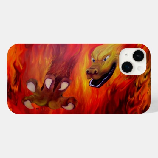 Red Dragon Claw Case-Mate iPhone Hülle (Rückseite (Horizontal))