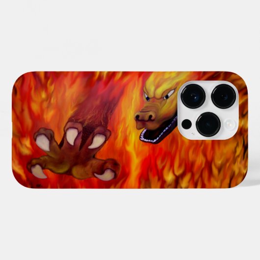 Red Dragon Claw Case-Mate iPhone Hülle (Rückseite (Horizontal))