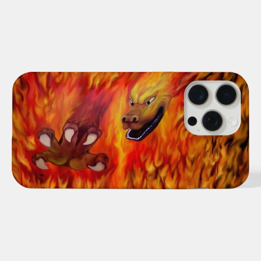 Red Dragon Claw iPhone Hülle (Rückseite (Horizontal))