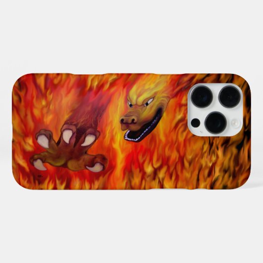 Red Dragon Claw iPhone Hülle (Rückseite (Horizontal))