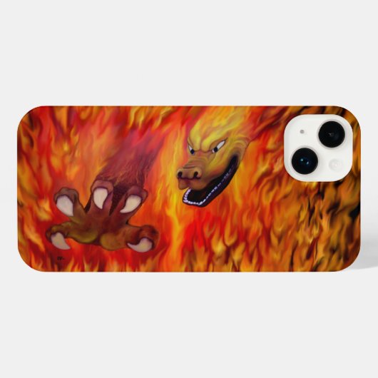 Red Dragon Claw iPhone Hülle (Rückseite (Horizontal))