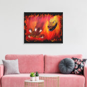 Red Dragon claw Leinwanddruck (Insitu (Wohnzimmer))