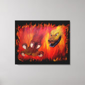 Red Dragon claw Leinwanddruck (Vorderseite)