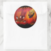 Red Dragon Claw Runder Aufkleber (Tasche)