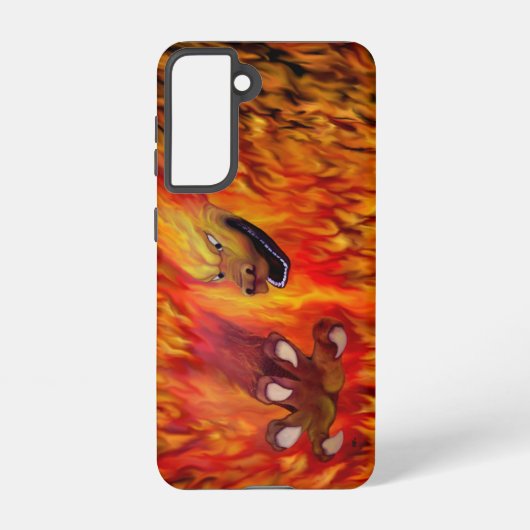 Red Dragon Claw Samsung Galaxy Hülle (Rückseite)