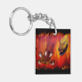 Red Dragon claw Schlüsselanhänger (Vorderseite links)