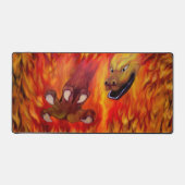 Red Dragon Claw Schreibtischunterlage (Vorderseite)