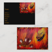 Red Dragon claw Visitenkarte (Vorne/Hinten)