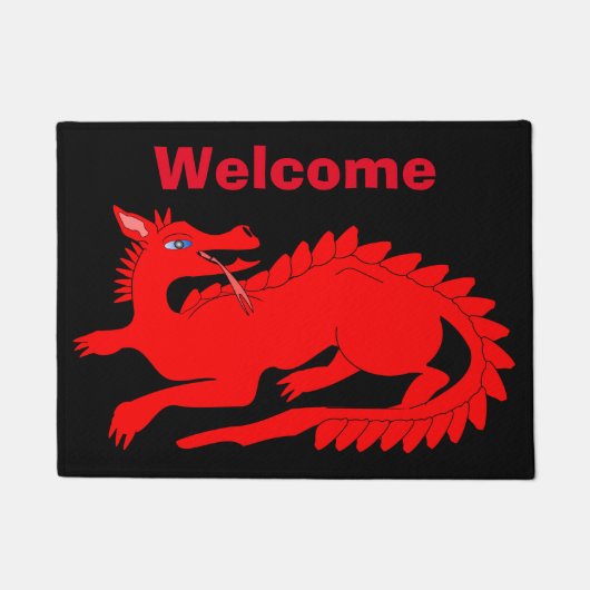 Red Dragon Design Fußmatte (Vorderseite)