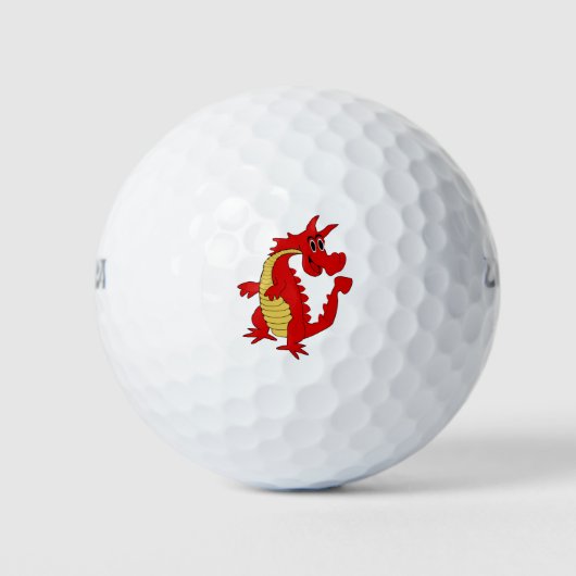 Red Dragon Design Golfball (Vorderseite)