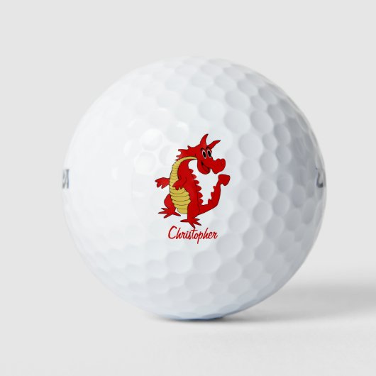 Red Dragon Design Golfball (Vorderseite)