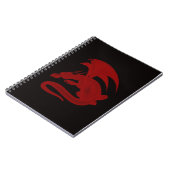 Red Dragon Drakon Maionios Spiral Notebook Notizblock (Linke Seite)