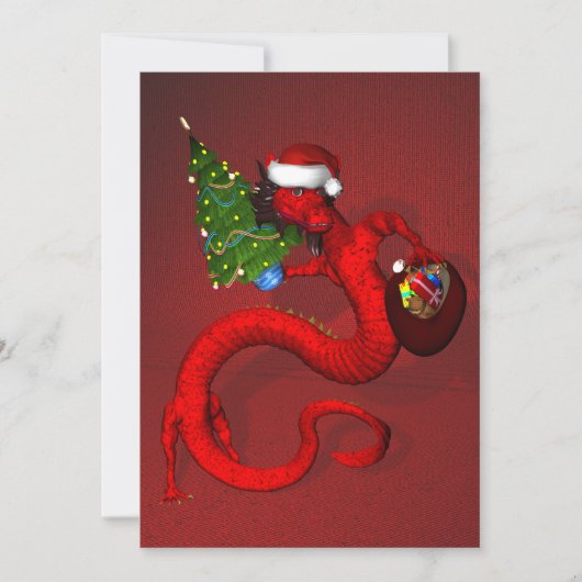 Red Dragon Einladung (Vorderseite)