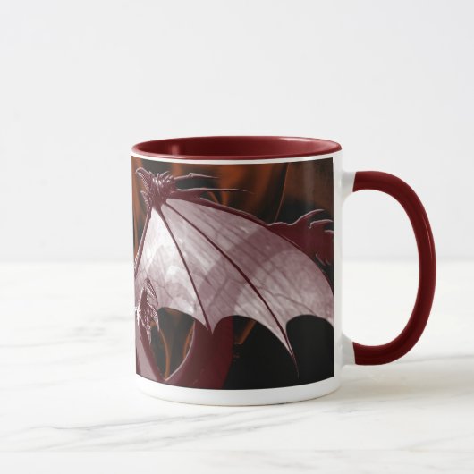 Red Dragon & Flames Fantasy Tasse (Rechts)