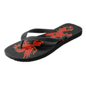 Red Dragon Flip Flops Badesandalen (Schrägansicht)
